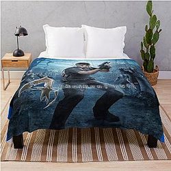 Resident Evil 4 Leon Throw Blanket