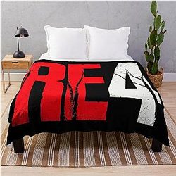 Game Resident Evil 4 Remake Symbol Throw Blanket