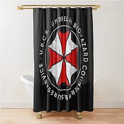 Umbrella Biohazard Countermeasure Service Resident Evil 3 Shower Curtain