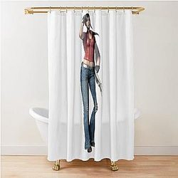 Resident Evil Claire Redfield Shower Curtain