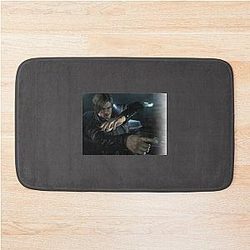 Resident Evil - Leon Redfield Kennedy - Resident Gift - Resident T-Shirt Bath Mat