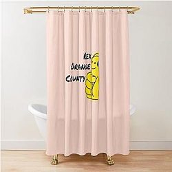 re x orange county who cares Shower Curtain