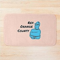 rex orange county Blue Bath Mat