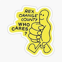 Who Cares - Rex Orange County Sticker