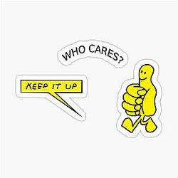 Rex Orange County Who Cares Sticker