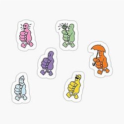 Rex Orange County Who Cares Sticker Pack