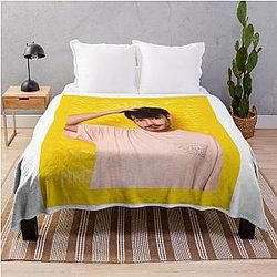 Rex Orange County Yellow Who Cares Throw Blanket
