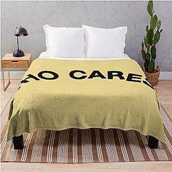 Who Cares Rex Orange County Throw Blanket