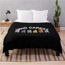 Who Cares Rex Orange County Throw Blanket