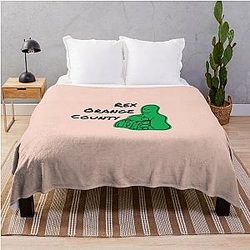 Rex Orange County Green Throw Blanket