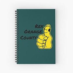 rex orange county Who Cares Spiral Notebook