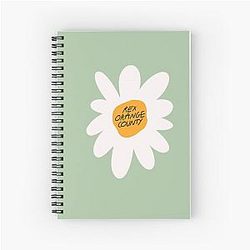 Rex Orange County Who Cares Flower Spiral Notebook