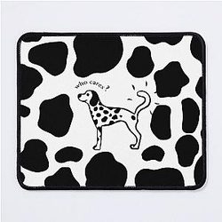 Rex Orange County Who Cares - Black and White Mouse Pad