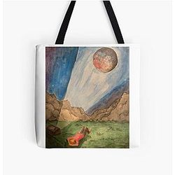 Pluto Rex Orange County Watercolor Painting All Over Tote Bag