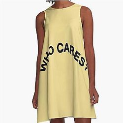 Who Cares Rex Orange County A Line Dress