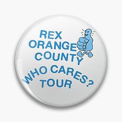 Rex Orange County Who Cares Tour Merchandise Pin