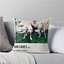 Rex Orange County Who Cares Poster Throw Pillow