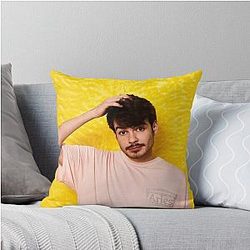 rex orange county Yellow who cares Throw Pillow