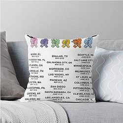 Rex Orange County Who Cares Tour 2022 Throw Pillow