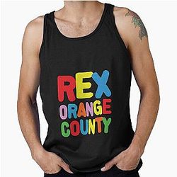 Rex Orange County Logo Sticker Art Tank Top