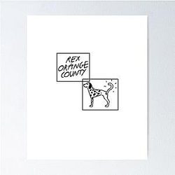 Rex Orange County Who Cares Tour Poster