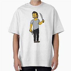 Rick Grimes as Simpson T-Shirt