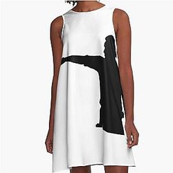 Rick Grimes Aiming Revolver A Line Dress