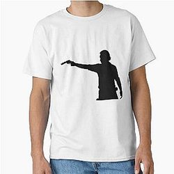 Rick Grimes Aiming Revolver Classic T-Shirt remains the same.
