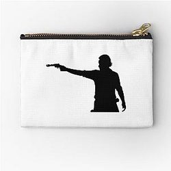 Rick Grimes Aiming Revolver Zipper Pouch