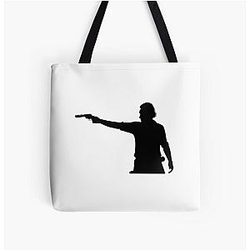 Rick Grimes Aiming Revolver Tote Bag