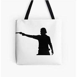 Rick Grimes Aiming Revolver Tote Bag