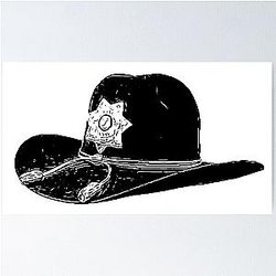 Rick Grimes Hat Poster