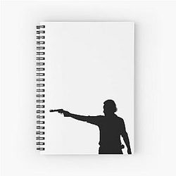 Rick Grimes Aiming Revolver Notebook