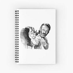Rick Grimes - Black Spiral Notebook