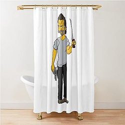 Rick Grimes as Simpson Shower Curtain