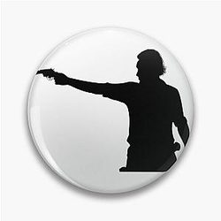 Rick Grimes Aiming Revolver Pin