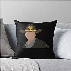 Rick Grimes Throw Pillow