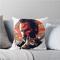 Rick Grimes Throw Pillow