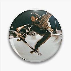Skater Rick Grimes TWD Pin