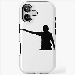 Rick Grimes Aiming Revolver iPhone Tough Case
