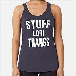 Rick Grimes Print Racerback Tank Top