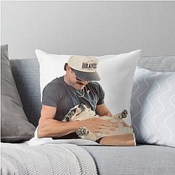 Riley Green Pup Throw Pillow