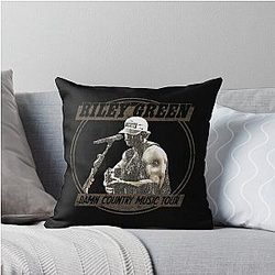 Riley Green Classic T-Shirt Throw Pillow