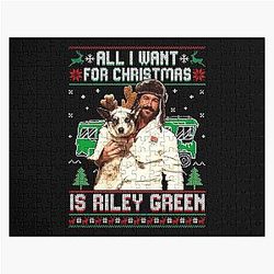 All I Want for Christmas is Riley Green Christmas Jigsaw Puzzle