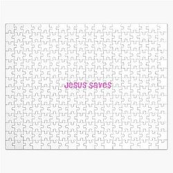 Jesus Saves Riley Green Jigsaw Puzzle