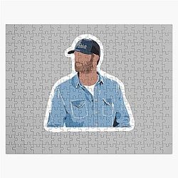 Attractive Girl Going Nowhere for Fans and Women Riley Green Jigsaw Puzzle