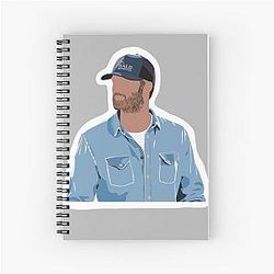 Attractive Girl Spiral Notebook By Riley Green For Fans Men and Women