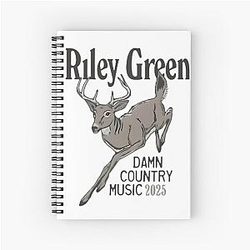 Riley Green Country Music 2025 Tour Shirt Spiral Notebook