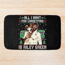 All I Want For Christmas Is Riley Green Christmas Bath Mat