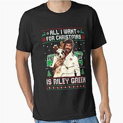 All I Want for Christmas Is Riley Green Puppy Christmas T-Shirt